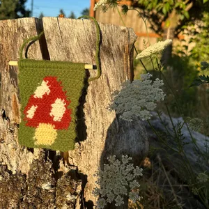 Mushroom Crochet Tapestry
