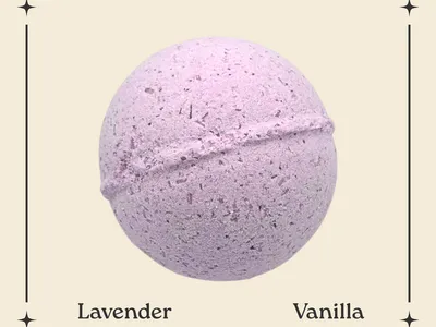 The Luna bath bomb - handcrafted with jojoba oil and Epsom salt